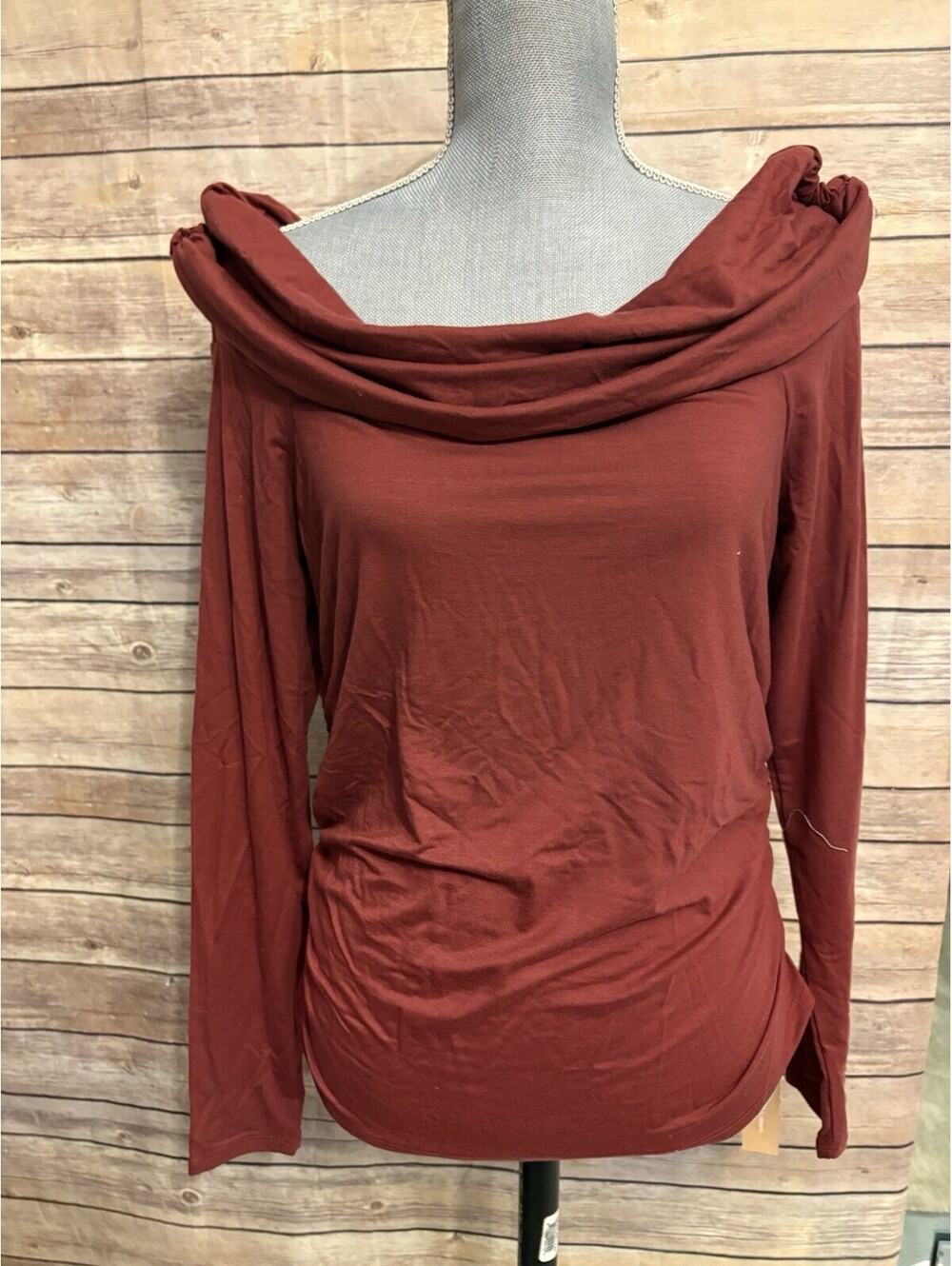 Reformation Florentina Knit Top size XL Stretch Cotton Off The Shoulder NWT
